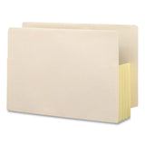 Smead™ Manila End Tab File Pockets with Tyvek-Lined Gussets, 3.5" Expansion, Legal Size, Manila, 10/Box (SMD76164) Pack of 10