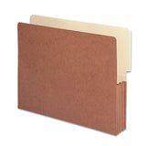 Smead™ Redrope Drop-Front End Tab File Pockets, 3.5" Expansion, Letter Size, Redrope, 10/Box (SMD73624) Pack of 10