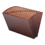 Smead™ TUFF Expanding Open-Top Stadium File, 21 Sections, 1/21-Cut Tabs, Legal Size, Redrope (SMD70430) Each