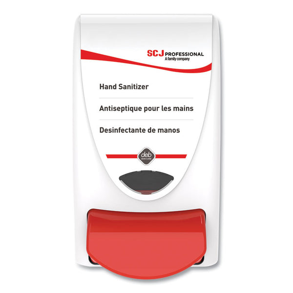 SC Johnson Professional® Hand Sanitizer Dispenser, 1 Liter Capacity, 4.92 x 4.6 x 9.25, White (SJNSAN1LDSEA)