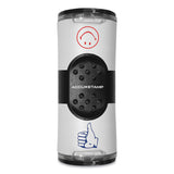 ACCUSTAMP® Dual Message Pre-Inked Round Stamp, Smiley Face/Thumbs-Up, 0.63" dia, Red/Blue (COS032934)