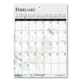 House of Doolittle™ Recycled Wild Flower Wall Calendar, Wild Flowers Artwork, 12 x 16.5, White/Multicolor Sheets, 12-Month (Jan to Dec): 2026 (HOD3462) Each