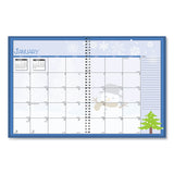 House of Doolittle™ Seasonal Monthly Planner, Illustrated Seasons Artwork, 10 x 7, Light Blue Cover, 12-Month (Jan to Dec): 2026 (HOD23908) Each