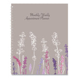 House of Doolittle™ Recycled Wild Flower Weekly/Monthly Planner, Wild Flowers Artwork, 9 x 7, Gray/White/Purple Cover, 12-Month (Jan-Dec): 2026 (HOD295674) Each