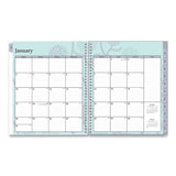 Blue Sky® Rue Du Flore Monthly Planner, Floral Artwork, 10 x 8, Jade/Lavender Cover, 12-Month (Jan to Dec): 2026 (BLS101605) Each