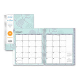 Blue Sky® Rue Du Flore Monthly Planner, Floral Artwork, 10 x 8, Jade/Lavender Cover, 12-Month (Jan to Dec): 2026 (BLS101605) Each