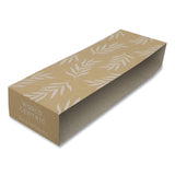World Centric® Fiber Container Sleeves, World Centric Leaf Design, 7.5" x 10" x 3.25", Natural, Paper, 800/Carton (WORSLPATR60) Case of 800