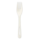 World Centric® TPLA Compostable Cutlery, Fork, 6.3", White, 1,000/Carton (WORFOPS6) Case of 1000