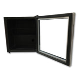 Avanti 1.6 Cu. Ft. Refrigerator/Beverage Cooler, 18.25 x 17.25 x 20, Black/Platinum Trim Glass Door (AVAARBC17T2PG) Each