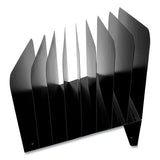 Huron Steel Vertical File Organizer, Inclined, 8 Sections, Letter Size Files, 9.75 x 11 x 10, Black (CTXHASZ0156) Each