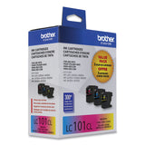 Brother LC1013PKS Innobella Ink, 300 Page-Yield, Cyan/Magenta/Yellow (BRTLC1013PKS) Pack of 3