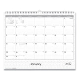 Blue Sky® Enterprise Wall Calendar, Geometric Artwork, 15 x 12, White/Gray Sheets, 12-Month (Jan to Dec): 2026 (BLS111292) Each
