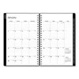 Blue Sky® Enterprise Weekly/Monthly Planner, 8 x 5, Black Cover, 12-Month (Jan to Dec): 2026 (BLS111291) Each