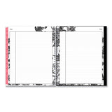 Blue Sky® Analeis Monthly Planner, Floral Artwork, 10 x 8, White/Black/Coral Cover, 12-Month (Jan to Dec): 2026 (BLS100004) Each