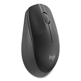 Logitech® M190 Wireless Optical Mouse, 2.4 GHz Frequency/33 ft Wireless Range, Left/Right Hand Use, Black/Gray (LOG910005901)