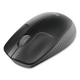 Logitech® M190 Wireless Optical Mouse, 2.4 GHz Frequency/33 ft Wireless Range, Left/Right Hand Use, Black/Gray (LOG910005901)