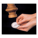 Master Caster® Mighty Movers Self-Stick Furniture Sliders, Round, 2.25" Diameter, Beige, 4/Pack (MAS87003)