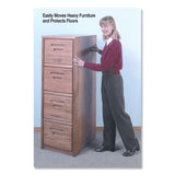 Master Caster® Mighty Movers Self-Stick Furniture Sliders, Round, 2.25" Diameter, Beige, 4/Pack (MAS87003)