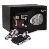 Sentry® Safe X055 Digital Security Safe, 0.58 cu ft, 13.8 x 10.6 x 8.7, Black/Silver (SENX055) Each