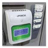 uPunch™ UB1000 Electronic Non-Calculating Time Clock Bundle, LCD Display, Beige/Green (PPZUB1000) Each
