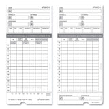 uPunch™ Time Clock Cards for uPunch HN4000, Two Sides, 7.37 x 3.37, 50/Pack (PPZHNTCL2050) Pack of 50