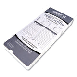 uPunch™ Time Clock Cards for uPunch HN4000, Two Sides, 7.37 x 3.37, 50/Pack (PPZHNTCL2050) Pack of 50