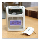 uPunch™ HN2500 Electronic Calculating Time Clock Bundle, LCD Display, Beige/Gray (PPZHN2500) Each