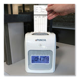uPunch™ HN2500 Electronic Calculating Time Clock Bundle, LCD Display, Beige/Gray (PPZHN2500) Each