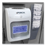 uPunch™ HN2500 Electronic Calculating Time Clock Bundle, LCD Display, Beige/Gray (PPZHN2500) Each