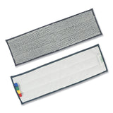 Unger® Excella Reusable Mopping Pad, 20 x 6, Gray with Color-Coding Tabs (UNGEF40M) Each