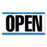 COSCO Open/Closed Outdoor Sign, 11.6 x 6, Blue/White/Black (CSC098013) Each
