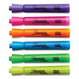Sharpie® Tank Style Highlighters, Assorted Ink Colors, Chisel Tip, Assorted Barrel Colors, Dozen (SAN25145) 12 ST