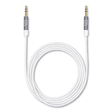 Targus® iStore 3.5 mm AUX Audio Cable, 4.9 ft, White (TRGACC100009CAI) Each