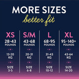 GoodNites® Female Youth Absorbent Underwear Pull On with Tear Away Seams Large Disposable Heavy Absorbency (1184211_CS) 44/CS