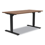Union & Scale™ Essentials Electric Sit-Stand Desk, 55.1" x 27.5" x 25.9" to 51.5", Espresso/Black (UOS24388477) Each