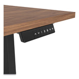 Union & Scale™ Essentials Electric Sit-Stand Desk, 55.1" x 27.5" x 25.9" to 51.5", Espresso/Black (UOS24388477) Each