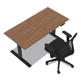Union & Scale™ Essentials Electric Sit-Stand Desk, 55.1" x 27.5" x 25.9" to 51.5", Espresso/Black (UOS24388477) Each