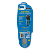 Dr. Scholl's® Comfort and Energy Work Massaging Gel Insoles, Men Sizes 8 to 14, Black/Blue, Pair (DSC59062) 1 Pair