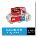 Scotch® 3850 Heavy-Duty Packaging Tape with DP300 Dispenser, 3" Core, 1.88" x 54.6 yds, Clear, 6/Pack (MMM38506DP3) Carton of 6