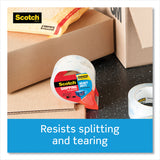 Scotch® 3850 Heavy-Duty Packaging Tape with Dispenser, 3" Core, 1.88" x 54.6 yds, Clear, 4/Pack (MMM38504RD) Pack of 4