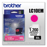 Brother LC10EM INKvestment Super High-Yield Ink, 1,200 Page-Yield, Magenta (BRTLC10EM) Each