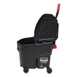 Rubbermaid® Commercial WaveBrake 2.0 Bucket/Wringer Combos, Down-Press, 35 qt, Plastic, Black (RCPFG1863898) Each