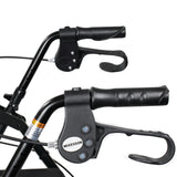 McKesson 4 Wheel Rollator Black Adjustable Height / Folding Aluminum Frame (1065266_EA) 1/EA