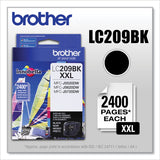 Brother LC209BK Innobella Super High-Yield Ink, 2,400 Page-Yield, Black (BRTLC209BK) Each