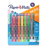 Paper Mate® InkJoy Gel Pen, Stick, Medium 0.7 mm, Assorted Ink and Barrel Colors, 14/Pack (PAP2023009) Pack of 14