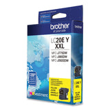 Brother LC20EY INKvestment Super High-Yield Ink, 1,200 Page-Yield, Yellow (BRTLC20EY) Each