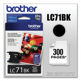 Brother LC71BK Innobella Ink, 300 Page-Yield, Black (BRTLC71BK) Each