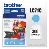 Brother LC71C Innobella Ink, 300 Page-Yield, Cyan (BRTLC71C) Each