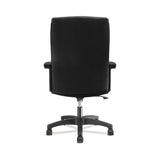 HON® HVL151 Executive High-Back Leather Chair, Supports Up to 250 lb, 17.75" to 21.5" Seat Height, Black (BSXVL151SB11) Each