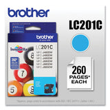 Brother LC201C Innobella Ink, 260 Page-Yield, Cyan (BRTLC201C) Each